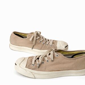 Converse Jack Purcell Cream Low Top Sneakers | Men’s 7.5